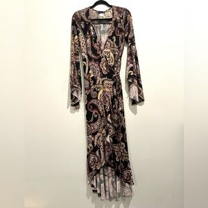 Venus Paisley Wrap Dress